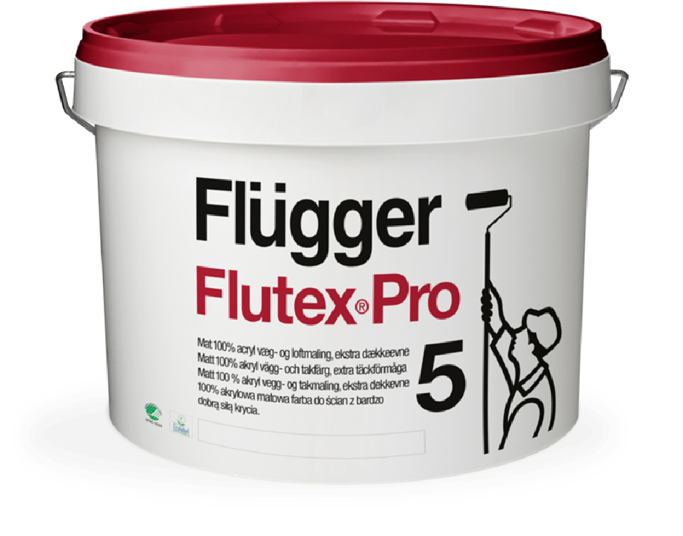 Matiniai dažai luboms ir sienoms Flugger Flutex Pro 5